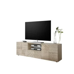 Meuble TV deux portes et 1 tiroir MIRO décor chêne