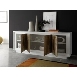 Meuble TV deux portes une niche