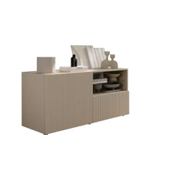 Meuble TV petit 1 porte 1 tiroir RIO Panneaux de particules de première qualité Portes en MDF