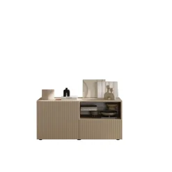 Meuble TV petit 1 porte 1 tiroir RIO Panneaux de particules de première qualité Portes en MDF