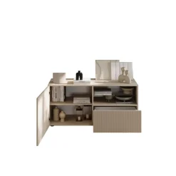 Meuble TV petit 1 porte 1 tiroir RIO Panneaux de particules de première qualité Portes en MDF