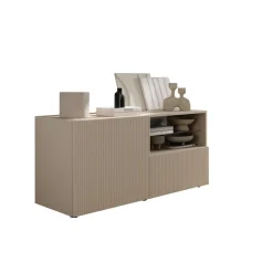 Meuble TV petit 1 porte 1 tiroir RIO Panneaux de particules de première qualité Portes en MDF