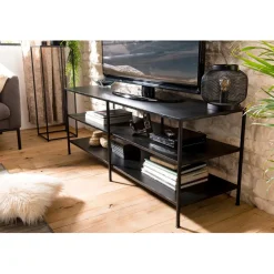 Meuble Tv ROMAIN 2 Étagères Métal Industriel