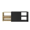 Meuble TV SLIDE 2 anthracite et naturel