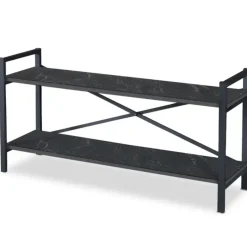 Meuble TV style industriel MARCADET 120cm Noir