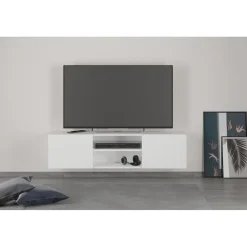 Meuble TV/Hifi BRIGHTON blanc