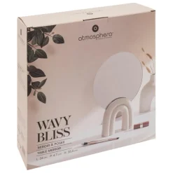 Miroir a poser en résine blanc