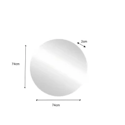 Miroir avec système led retroeclairé D80 cm