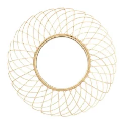 Miroir en Rotin Rosace
