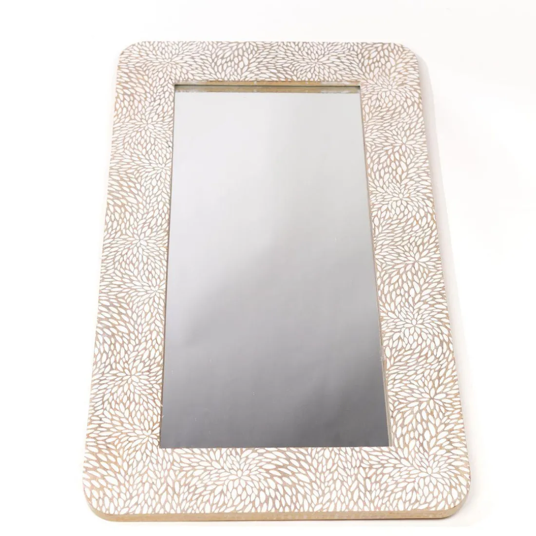 Miroir encadrement bois de manguier FACTORY