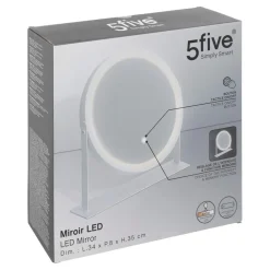 Miroir led Pivot rond blanc