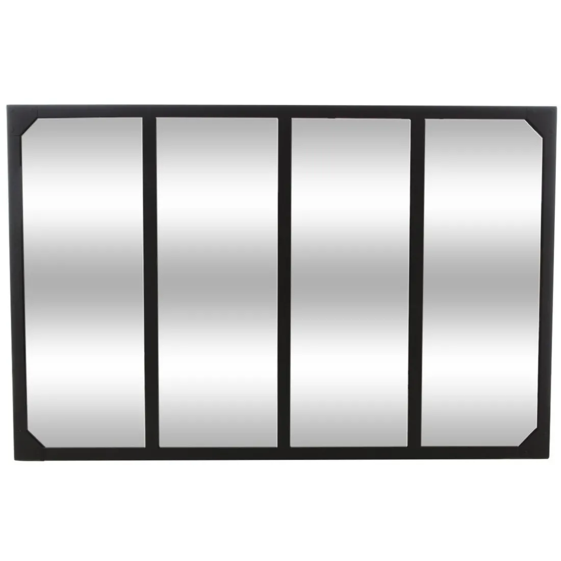 Miroir métal lola noir 116X76