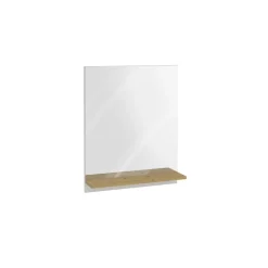 Miroir mural avec étagère BELM 7 naturel