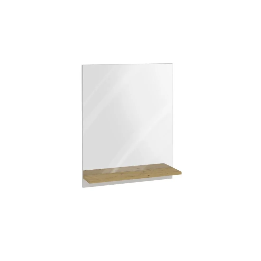 Miroir mural avec étagère BELM 7 naturel