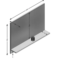 Miroir mural BRISTOL 400