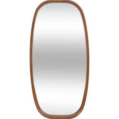 Miroir ovale Jasna bois foncé