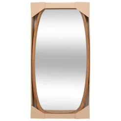 Miroir ovale Jasna bois foncé