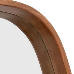 Miroir ovale Jasna bois foncé