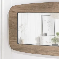 Miroir rectangulaire angles arrondis couleur mocha JULIA