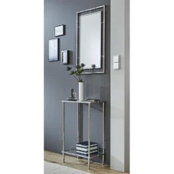 Miroir rectangulaire Chromé en métal