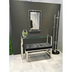 Miroir rectangulaire Chromé en métal