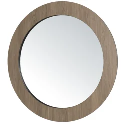 Miroir rond couleur mocha JULIA