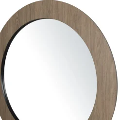 Miroir rond couleur mocha JULIA