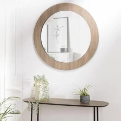 Miroir rond couleur mocha JULIA