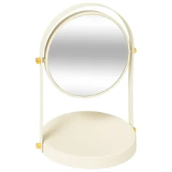 Miroir rond duo ivoire