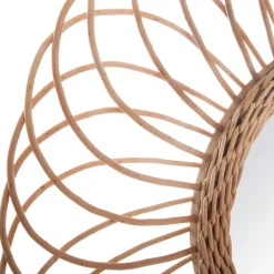 Miroir rotin rosace D58