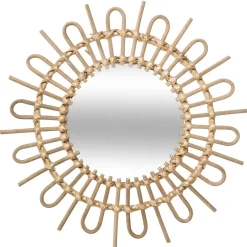 Miroir Rotin Soleil Diamètre 50