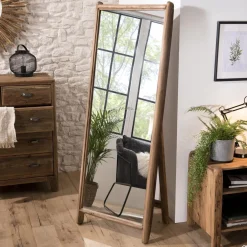 Miroir Sur Pieds / Psyche ANDRIAN Bois Pin Recyclé