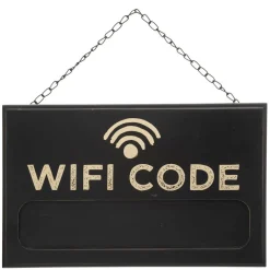 Mémo wifi Soul 35x22cm en ardoise noir