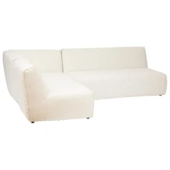 Module 2 places en bouclette blanc ivoire