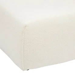 Module 2 places en bouclette blanc ivoire