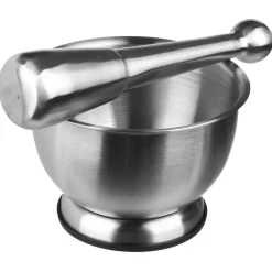 Mortier et pilon en inox