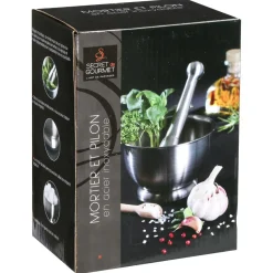 Mortier et pilon en inox