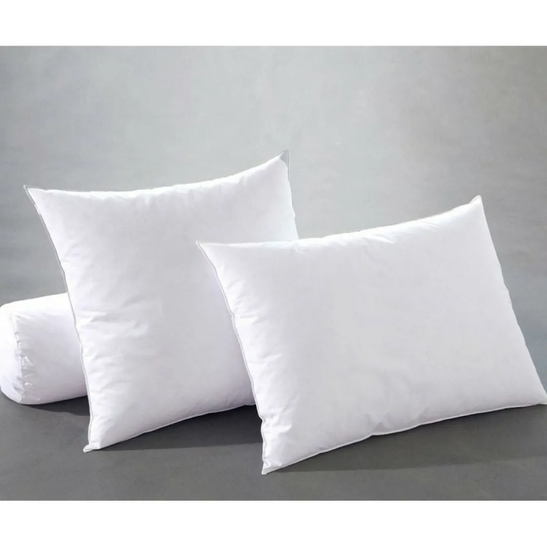 Oreiller antiacariens duvet canard Becquet Blanc