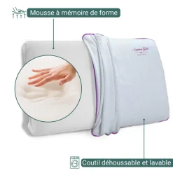 Oreiller bonne fete en mousse