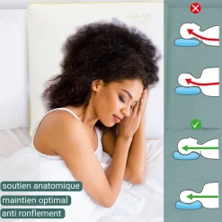 Oreiller gold collection en mousse