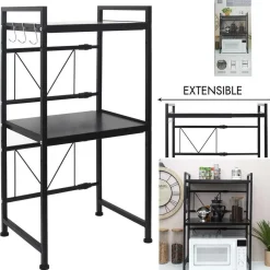 Organisateur Micro-Ondes Modulable 40-en Métal