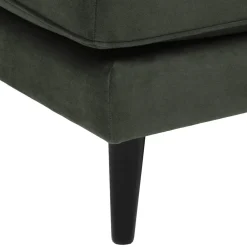 Ottoman Candice en velours gris