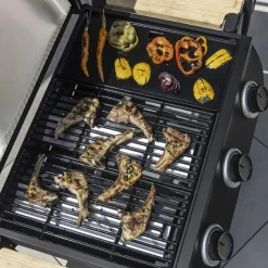 Pack Barbecue gaz sur chariot FLAVO avec Housse et Coffret 3 pièces aimantés