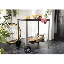 Pack Desserte de jardin MEDIA Housse Barbecue et plancha Rectangulaire