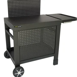 Pack Desserte de jardin REVA PREMIUM avec Housse Barbecue et Plancha Rectangulaire