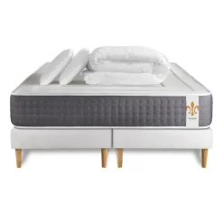 Pack Le Vingt-Six double sommiers Blanc