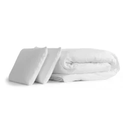 Pack matelas BOOST sommier noir Couette 2 oreillers