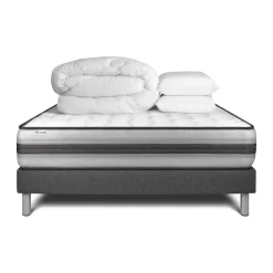 Pack prêt a dormir VITALPOWER RECOVER sommier Kit gris