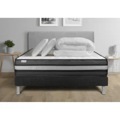 Pack prêt a dormir VITALPOWER ZEN sommier Kit noir