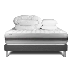 Pack prêt a dormir VITALSPRING RECOVER sommier Kit gris